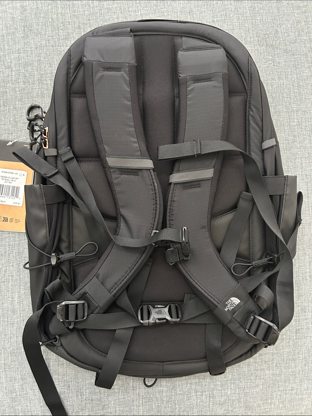 The North Face Women’s Borealis Luxe Backpack in TNF Black- Burnt - Picture 7 of 11